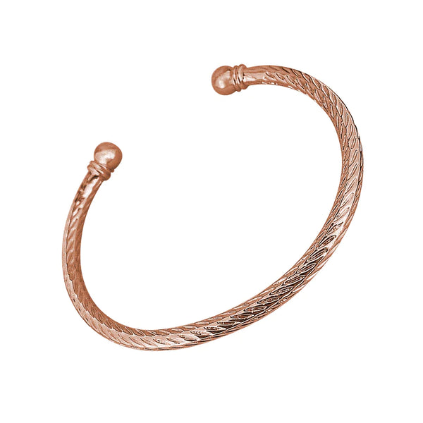 Torque Bangle Bracelet (Rose Gold Filled)