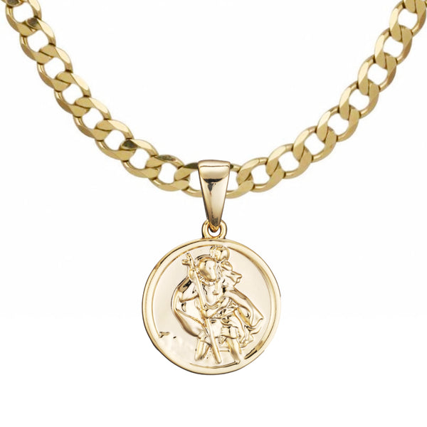 St Christopher Pendant (Gold Filled)