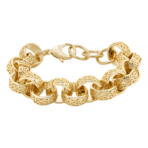 15mm XXL Belcher Bracelet (Gold filled)